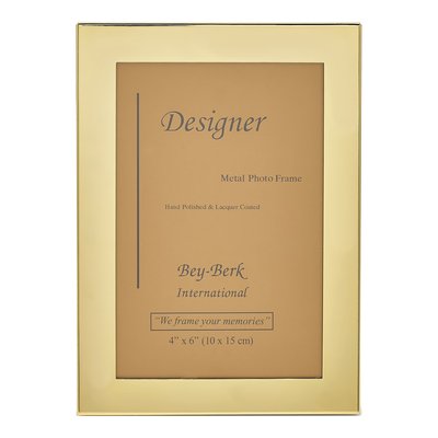 Solid Brass Gold-Tone 4x6 Photo Frame – view 2