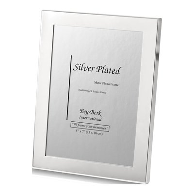 Silver-Plated 5x7 Engravable Photo Frame – view 4