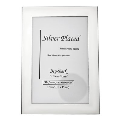Silver-Plated Engravable 4x6 Photo Frame