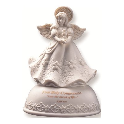 First Communion Porcelain Musical Figurine