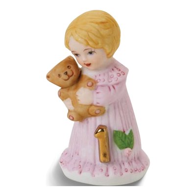 Growing Up Girls Age 1 Porcelain Figurine Gift
