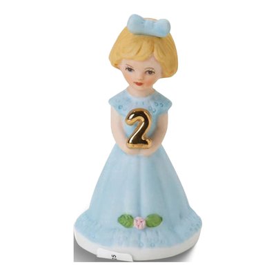 Growing Up Girls Age 2 Porcelain Figurine Gift