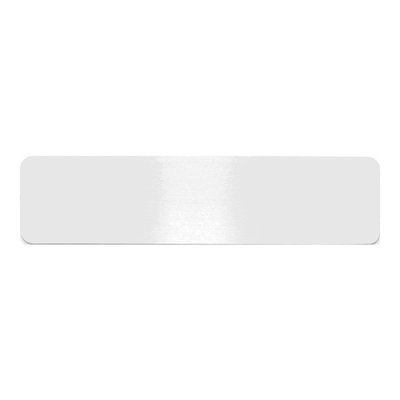 Satin Aluminum Engravable Plates, Set of 6