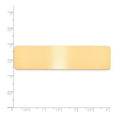 Satin Brass Engravable Plates – view 2