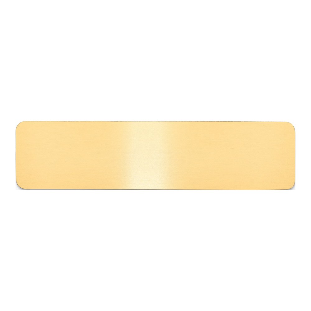 Satin Brass Engravable Plates