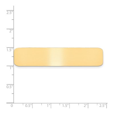 Satin Brass Engravable Plates, Set of 6 – view 2