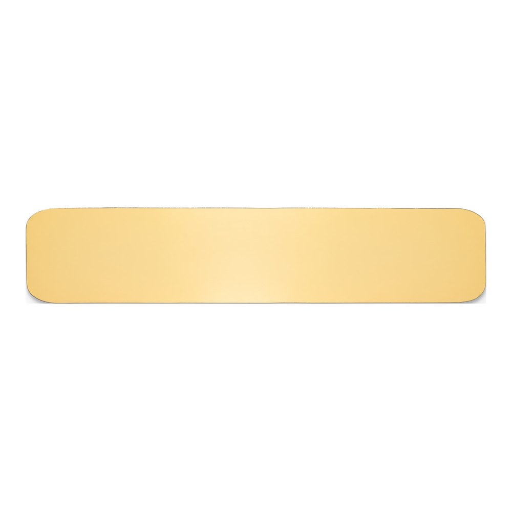 Polished Brass Engravable Plates - Set of 6