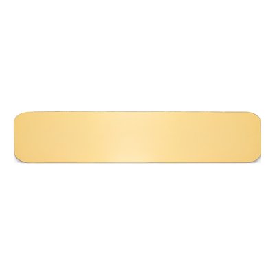 Polished Brass Engravable Plates - Set of 6