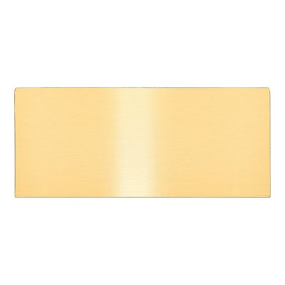 Satin Brass Engravable Plates - Set of 6