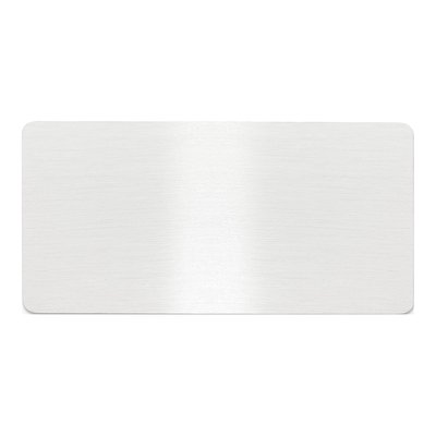 Satin Aluminum Engraving Plates - Set of 6