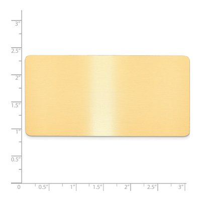 Satin Brass Engravable Plates, Set of 6 – view 2