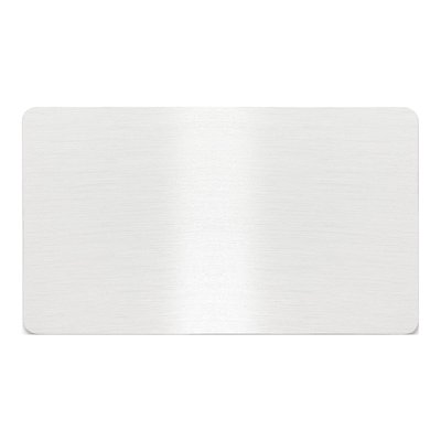 Satin Aluminum Engravable Plates - Set of 6
