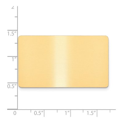 Satin Brass Engravable Plates - Set of 6 – view 2