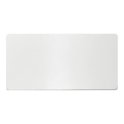 Polished Aluminum Plates, Set of 6 - Engravable