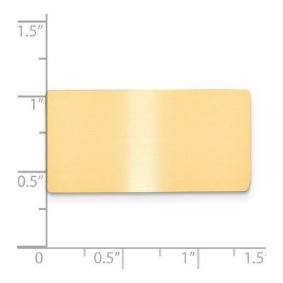 Satin Brass Engravable Plates - Set of 6 – view 2