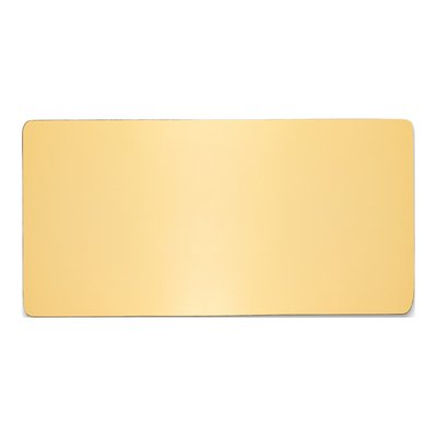 Polished Brass Engravable Plates - Set of 6