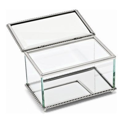 Hinged Glass Jewelry & Watch Box – view 2
