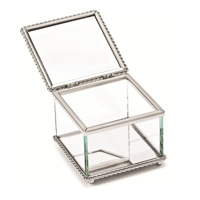 Hinged Glass Keepsake Box – view 2