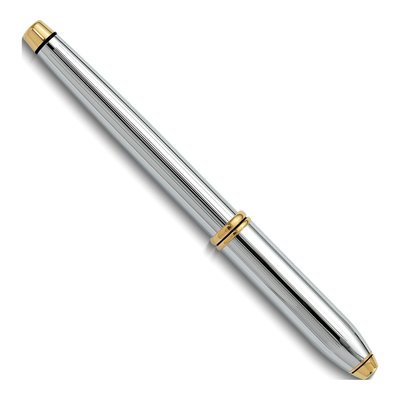 Cross Townsend Chrome Rolling Ball Pen, Gold Accents – view 2