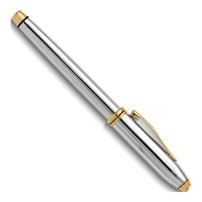 Cross Townsend Chrome Rolling Ball Pen, Gold Accents – view 4
