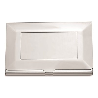 Engravable Nickel-Plated Business Card Case