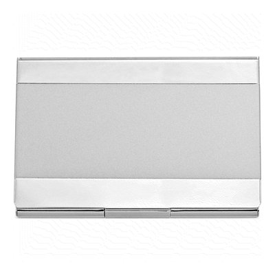 Nickel-Plated Engravable Business Card Case