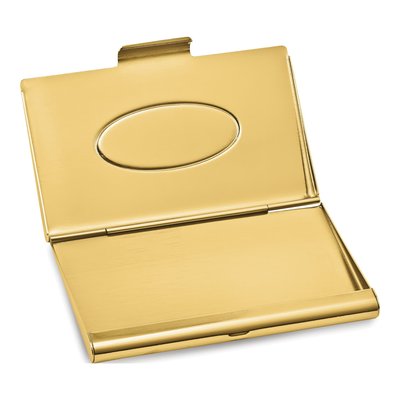 Engravable Brass Business Card Case – view 2