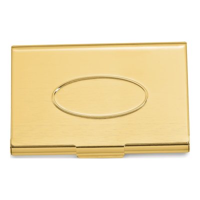 Engravable Brass Business Card Case