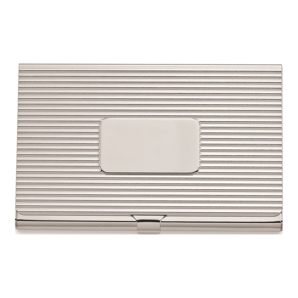 Engravable Ribbed Business Card Case