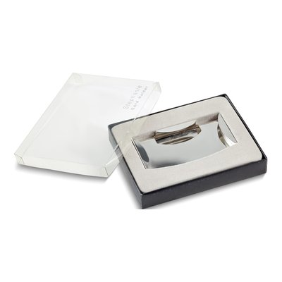 Silver-Tone Engravable Money Clip & Card Holder – view 4