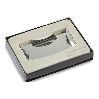 Silver-Tone Engravable Money Clip & Card Holder – view 5