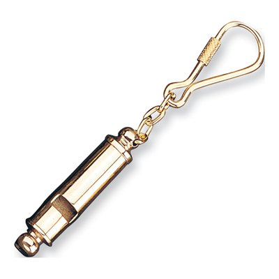 Brass Whistle Key Ring