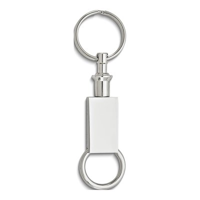 Engravable Rectangular Valet Key Ring