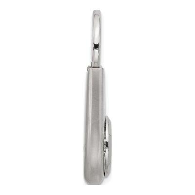 Nickel-Plated Oval Clock Key Ring – view 2