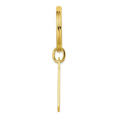 Men's Gold-Plated Star Diamond Accent Key Ring – view 2