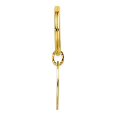 Gold-Plated Oval Key Ring – view 2