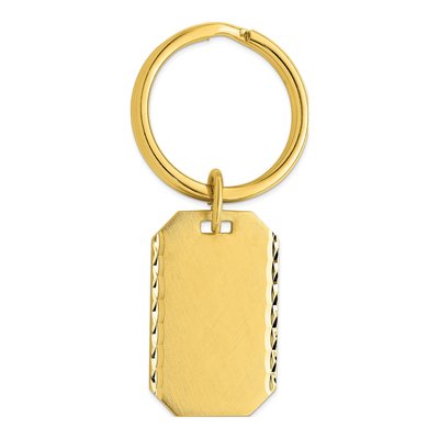 Fashion Gold-Plated Kelly Waters Swiss Cut Edge Key Ring