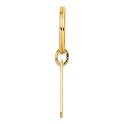 Men's Gold-Plated Engravable Key Ring – view 2