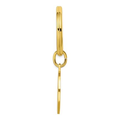 Fashion Gold-Plated Kelly Waters Round Masonic Key Ring – view 2