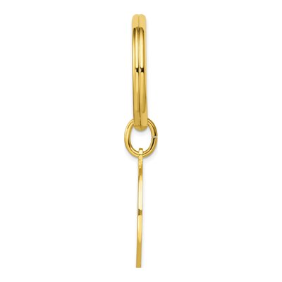 Gold-Plated Round Key Ring – view 2