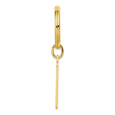 Men's Gold-Plated Satin Key Ring – view 2