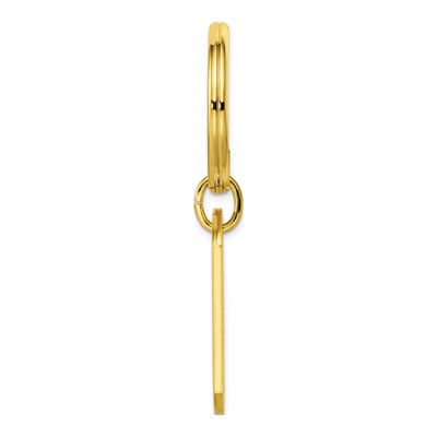 Gold-Plated Etched Key Ring, Engravable – view 2
