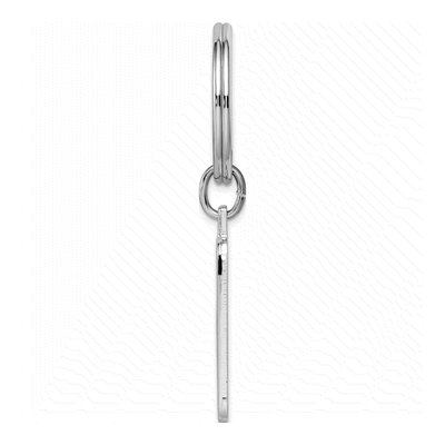 Rhodium Key Ring – view 2
