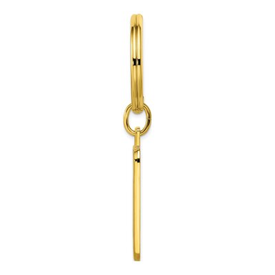 Gold-Plated Engravable Key Ring – view 2