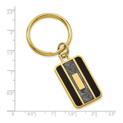 Gold-Plated Engravable Key Ring – view 3