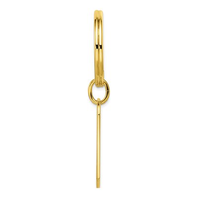 Gold-Plated Patterned Key Ring – view 2
