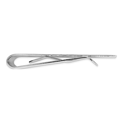Men's Rhodium-Plated Satin Money Clip – view 2
