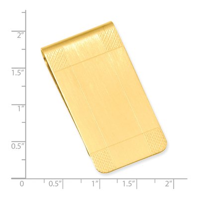 Men's Gold-Tone Satin Money Clip – view 3