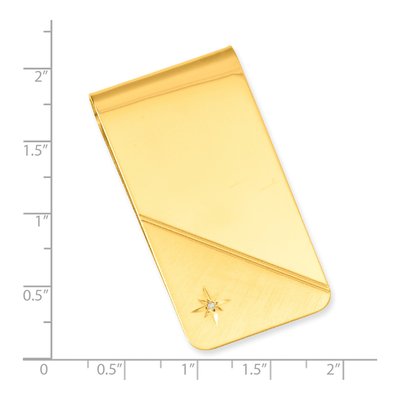 Gold-Plated Diamond Accent Money Clip – view 3