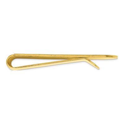 Fashion Gold-Plated Kelly Waters Etched Lines Money Clip With Engravable Area – view 2